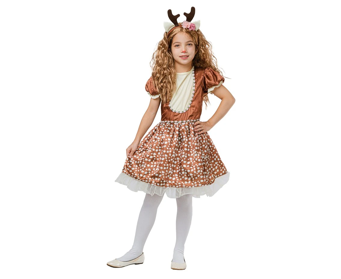 Role play-set for kids Deer (dress, hairband), size 110/120 cm
